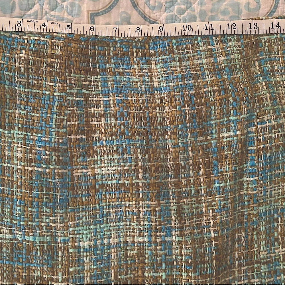 Jonathan Martin Tweed Suit Blazer Skirt Fringed - Picture 11 of 13